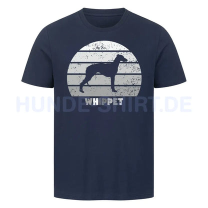 Premium T-Shirt "Whippet" French Navy – hunde-shirt.de