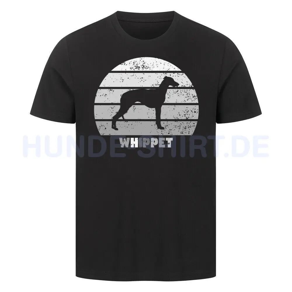 Premium T-Shirt "Whippet" Schwarz – hunde-shirt.de