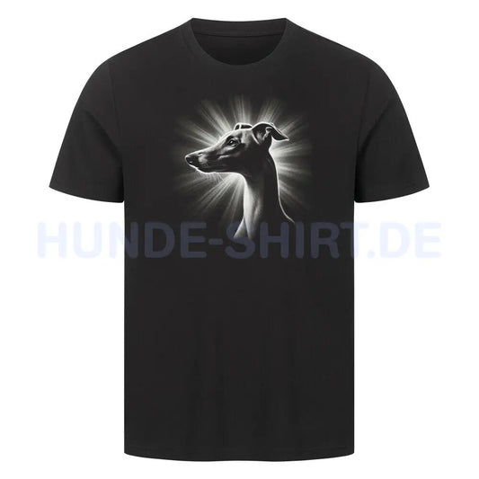 Premium T-Shirt "Whippet - Shine" Schwarz – hunde-shirt.de