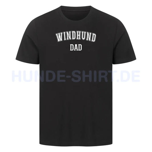 Premium T-Shirt "Windhund - DAD" Schwarz – hunde-shirt.de