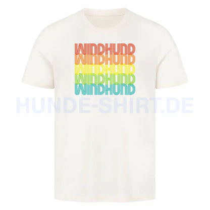 Premium T-Shirt "Windhund - RETRO" Natural Raw – hunde-shirt.de