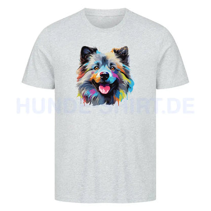 Premium T-Shirt "Wolfsspitz - ART" Heather Grey – hunde-shirt.de