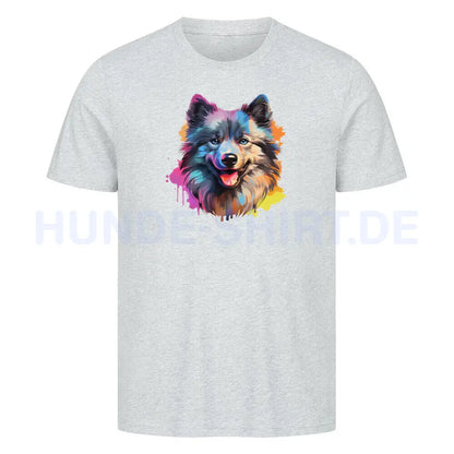 Premium T-Shirt "Wolfsspitz - Paint" Heather Grey – hunde-shirt.de