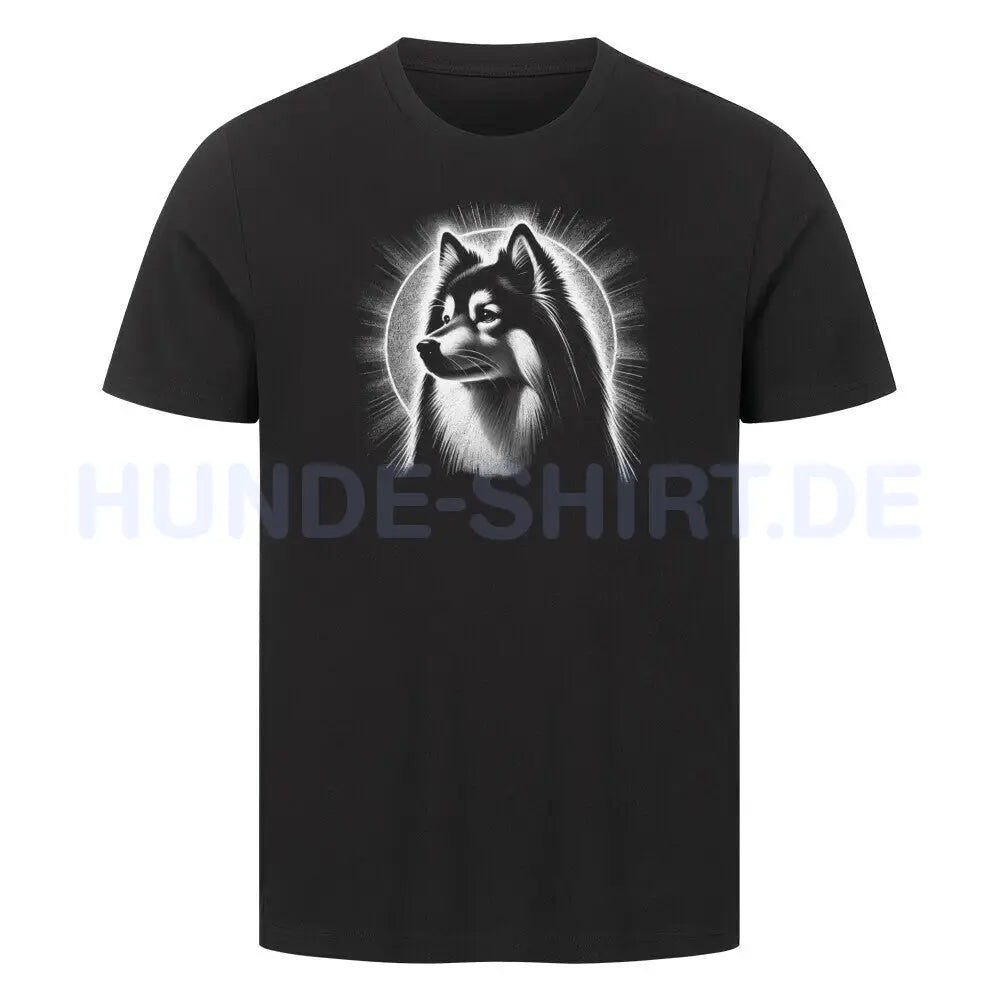 Premium T-Shirt "Wolfsspitz - Shine" Schwarz – hunde-shirt.de