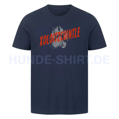 Premium T-Shirt "Xolo - PAW" French Navy – hunde-shirt.de