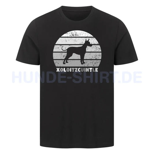 Premium T-Shirt "Xoloitzcuintle" Schwarz – hunde-shirt.de