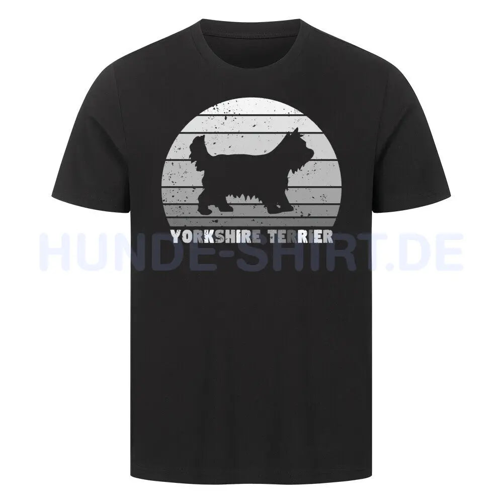 Premium T-Shirt "Yorkshire Terrier" Schwarz – hunde-shirt.de