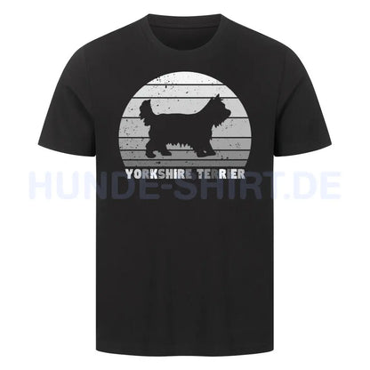 Premium T-Shirt "Yorkshire Terrier" Schwarz – hunde-shirt.de