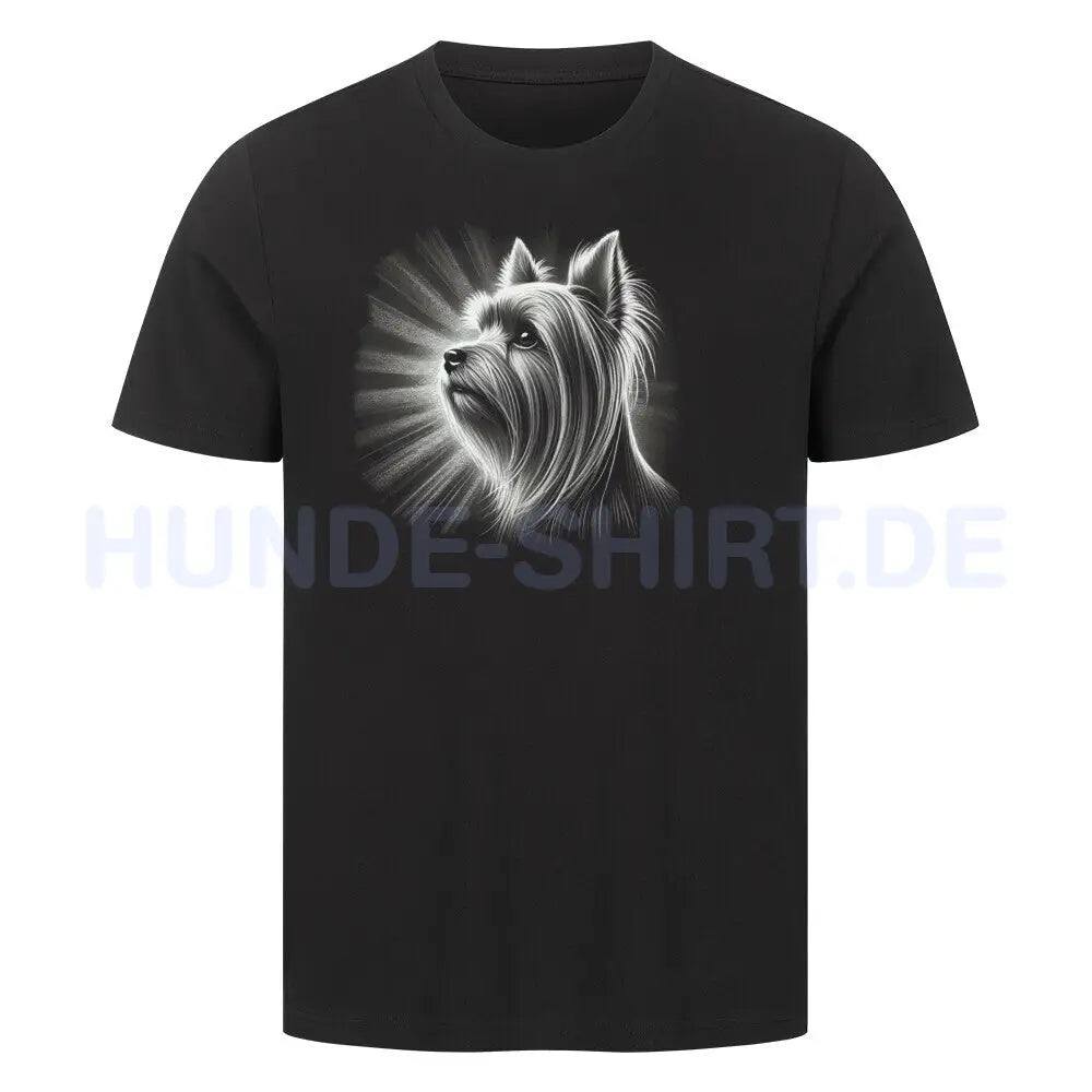 Premium T-Shirt "Yorkshire Terrier - Shine" Schwarz – hunde-shirt.de