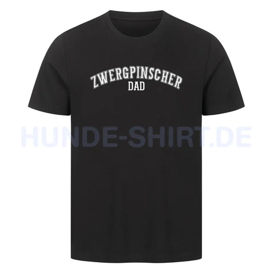 Premium T-Shirt "Zwergpinscher - DAD" Schwarz – hunde-shirt.de