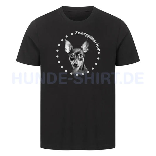 Premium T-Shirt "Zwergpinscher R" Schwarz – hunde-shirt.de