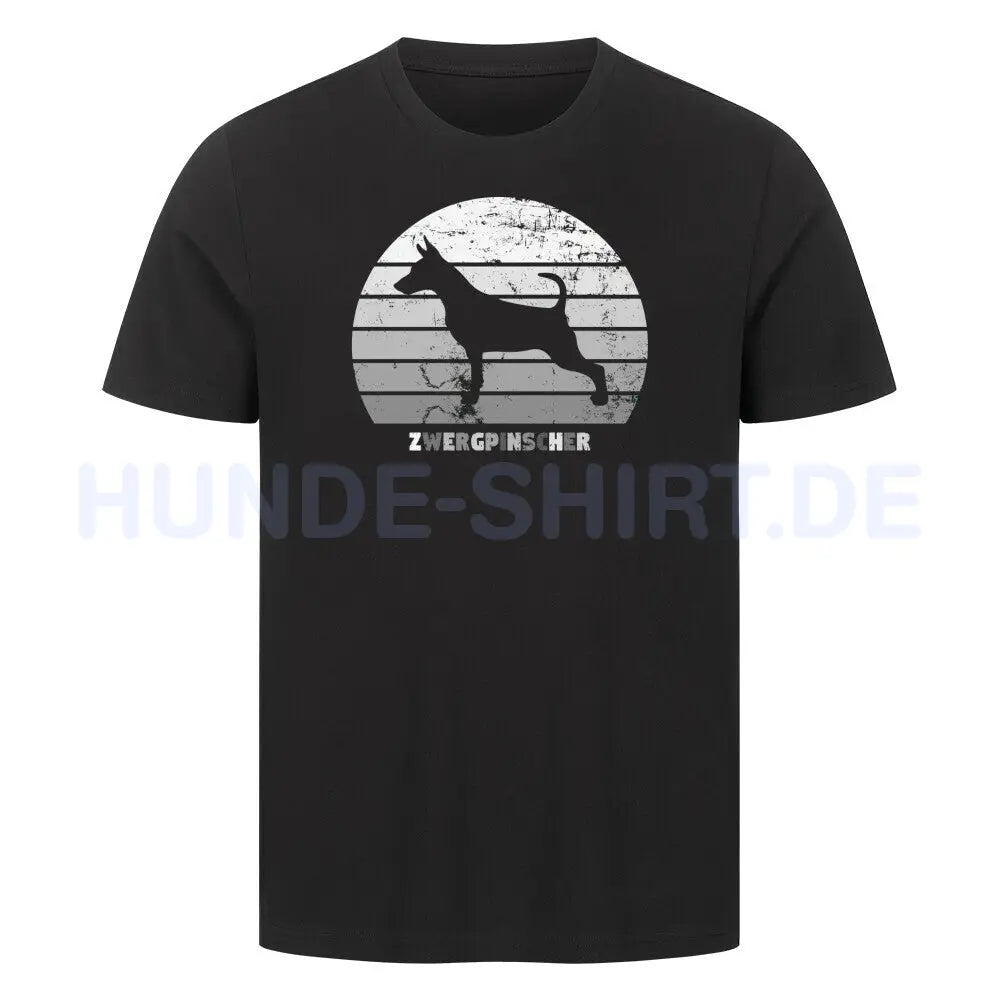 Premium T-Shirt "Zwergpinscher S" Schwarz – hunde-shirt.de