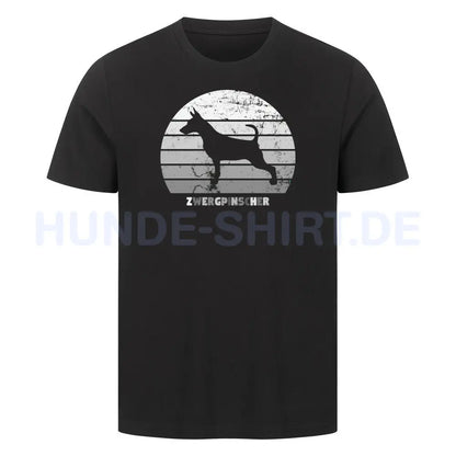 Premium T-Shirt "Zwergpinscher S" Schwarz – hunde-shirt.de