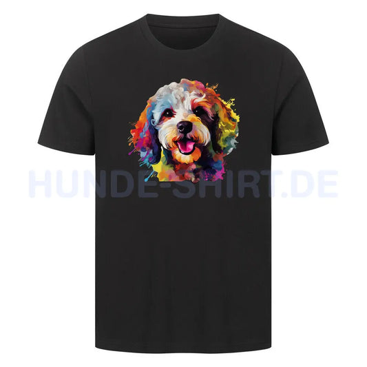 Premium T-Shirt "Zwergpudel - Happy" Schwarz – hunde-shirt.de