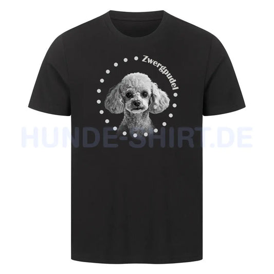 Premium T-Shirt "Zwergpudel R" Schwarz – hunde-shirt.de