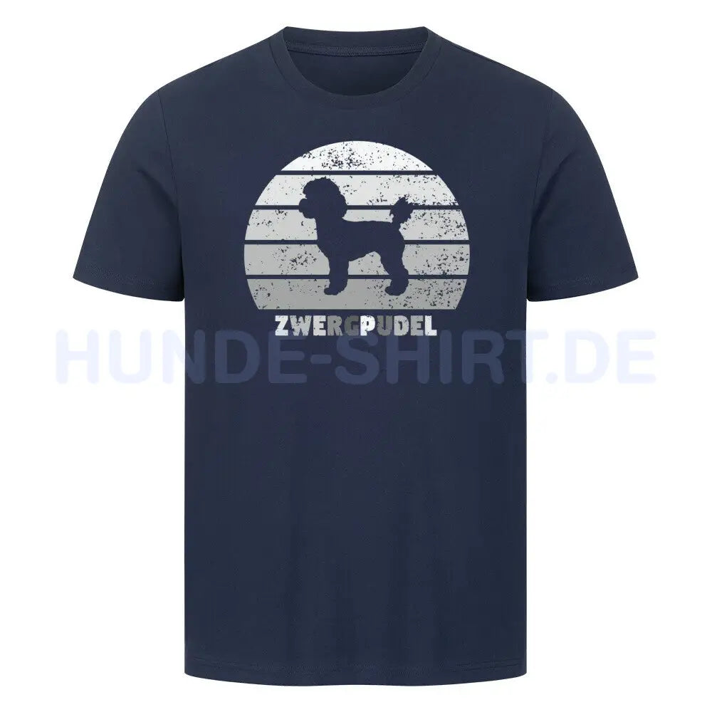 Premium T-Shirt "Zwergpudel" French Navy – hunde-shirt.de