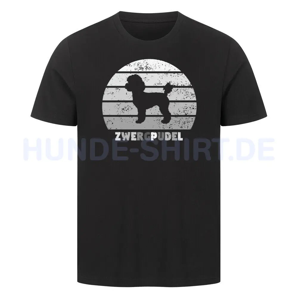 Premium T-Shirt "Zwergpudel" Schwarz – hunde-shirt.de