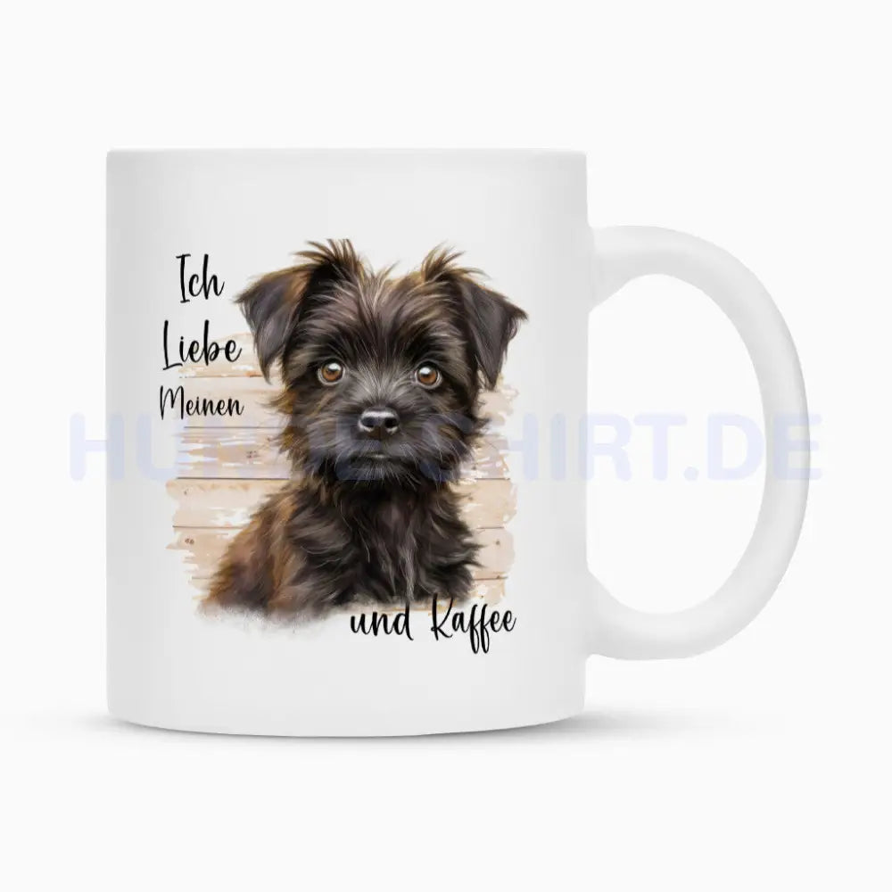 Tasse "Affenpinscher - Ich liebe..." Weiß – hunde-shirt.de