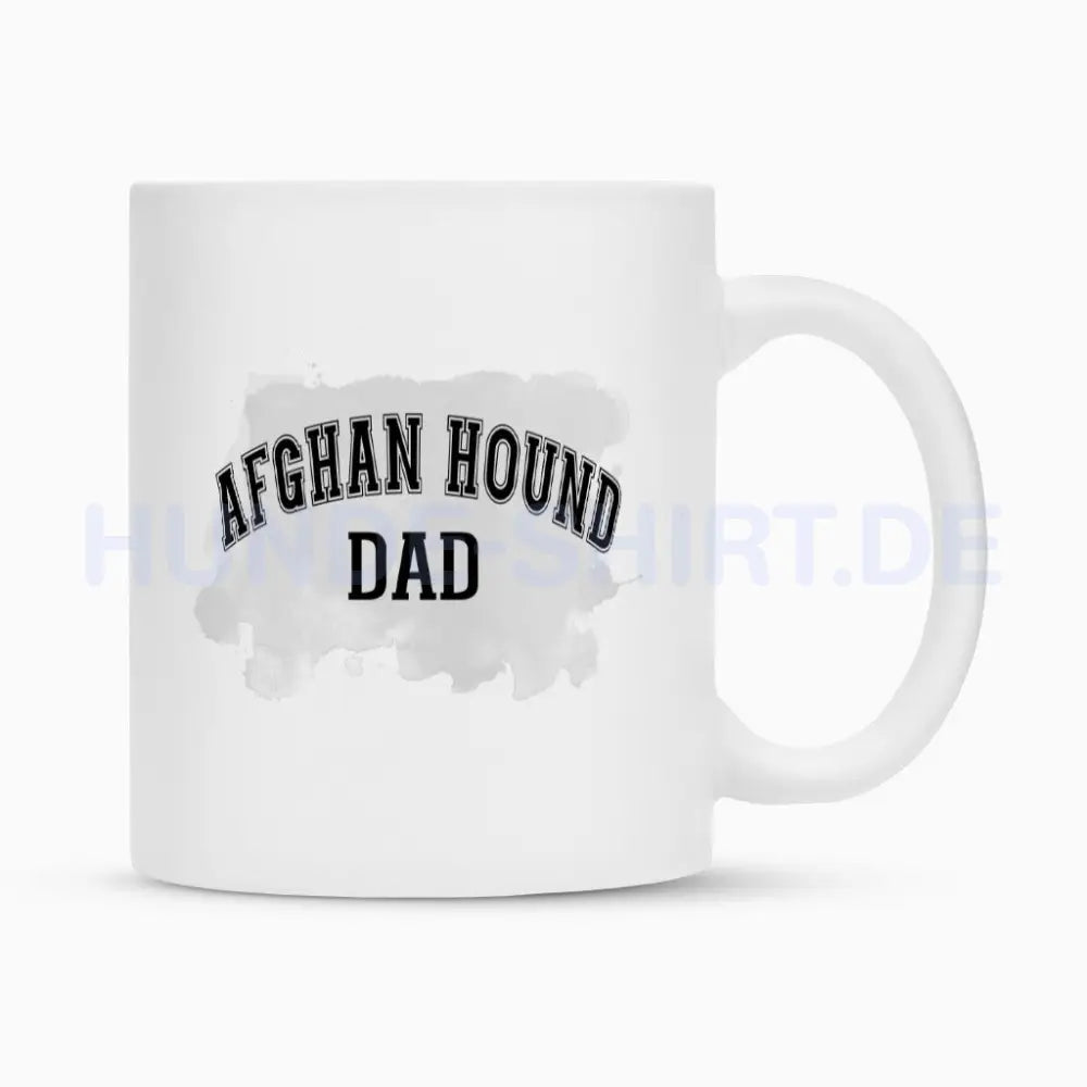 Tasse "Afghan Hound - DAD" Weiß – hunde-shirt.de