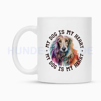 Tasse "Afghanischer Windhund HEART" – hunde-shirt.de