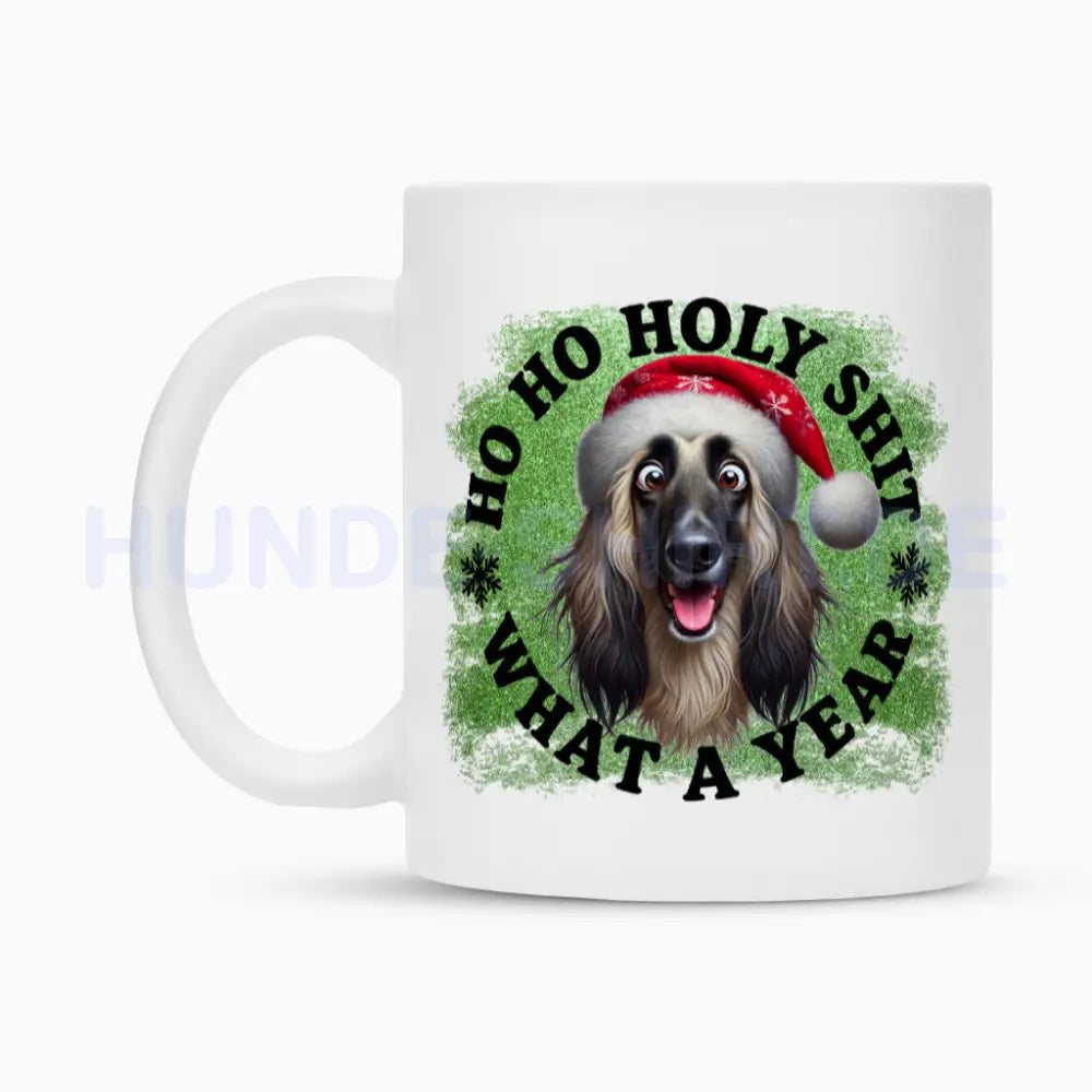 Tasse "Afghanischer Windhund - HO HO..." – hunde-shirt.de