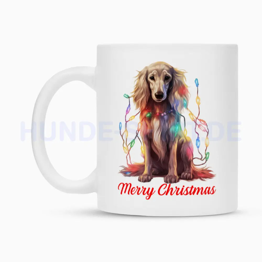 Tasse "Afghanischer Windhund - Merry Christmas" – hunde-shirt.de