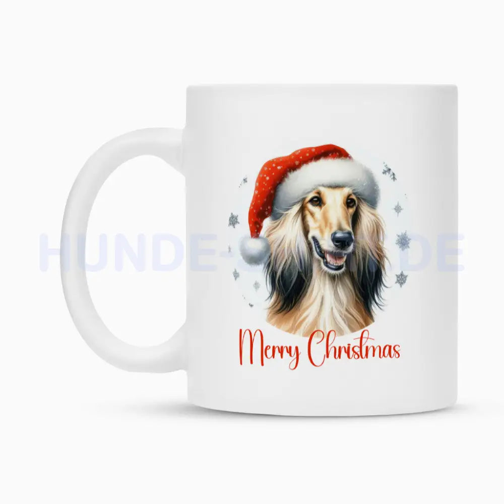 Tasse "Afghanischer Windhund - Merry Christmas" – hunde-shirt.de