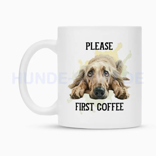 Tasse "Afghanischer Windhund - Please..." – hunde-shirt.de