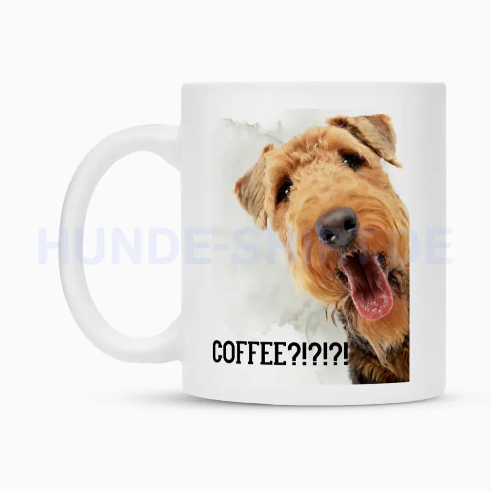 Tasse "Airedale Terrier - Coffee?!?" – hunde-shirt.de