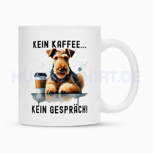 Tasse "Airedale Terrier - Kein Kaffee..." Weiß – hunde-shirt.de