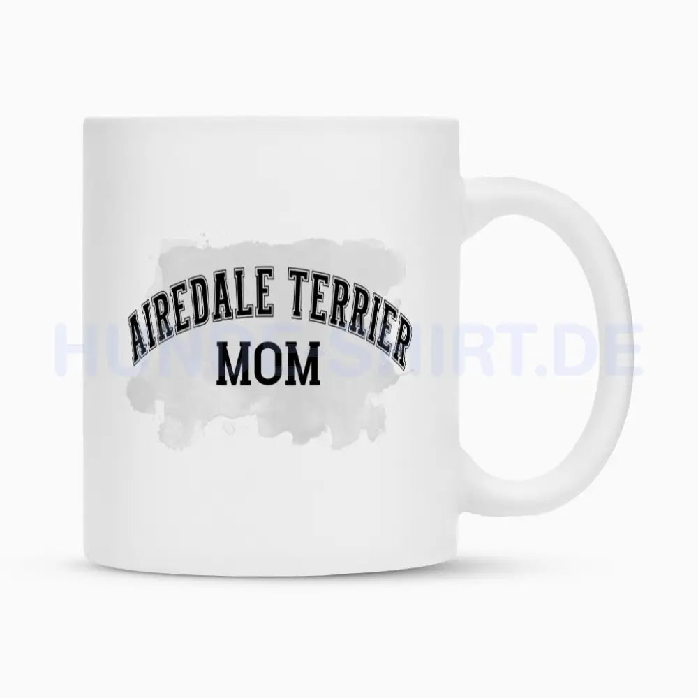 Tasse "Airedale Terrier - MOM" Weiß – hunde-shirt.de