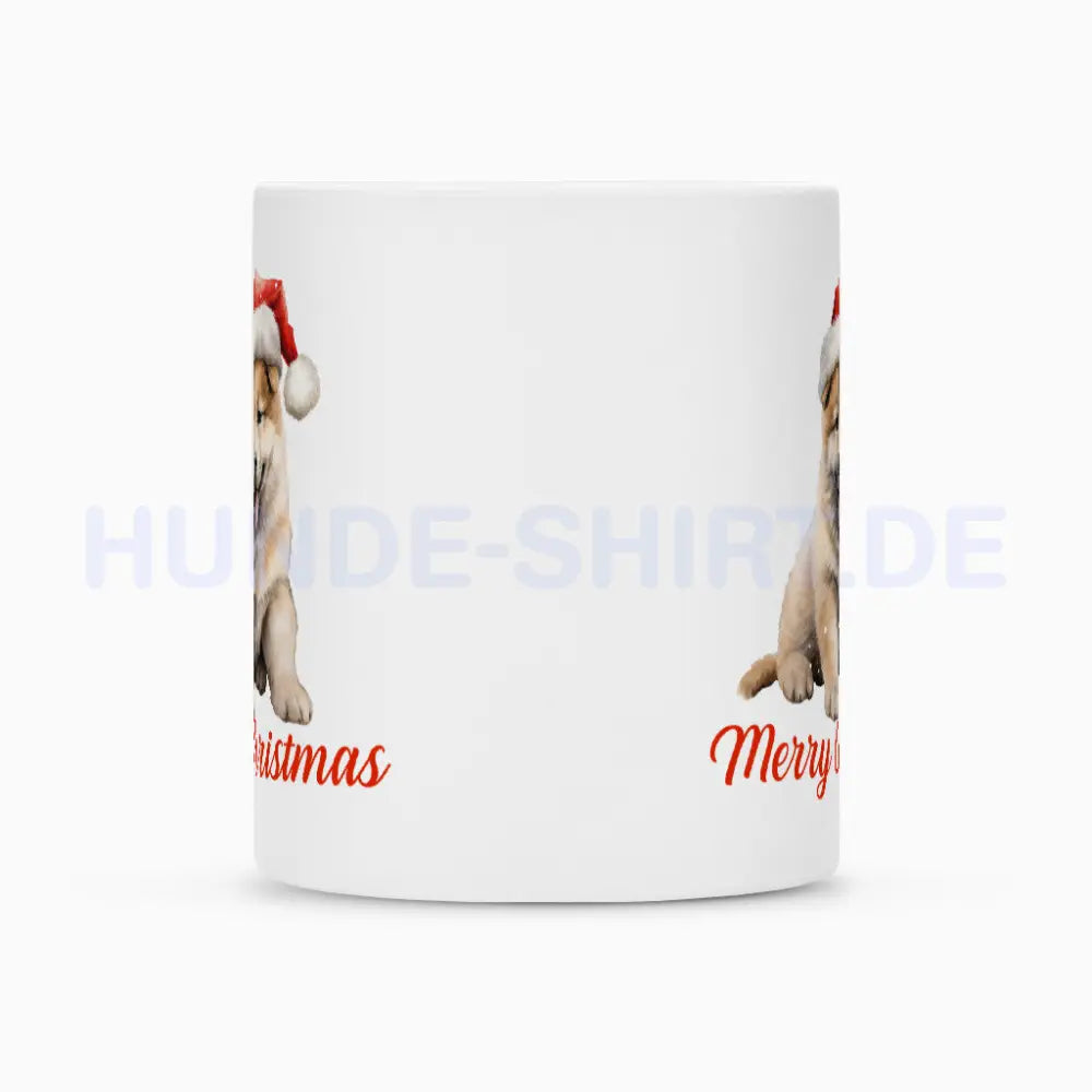 Tasse "Akita Inu Puppy - Merry Christmas" – hunde-shirt.de