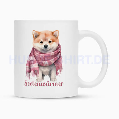 Tasse "Akita Inu - Seelenwärmer" Weiß – hunde-shirt.de