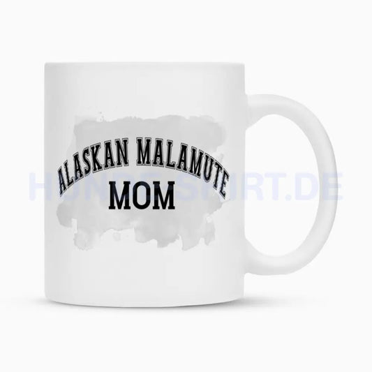 Tasse "Alaskan Malamute - MOM" Weiß – hunde-shirt.de