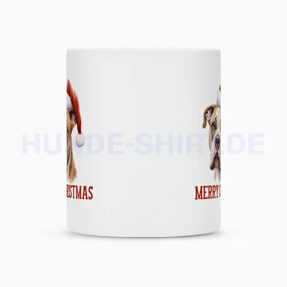 Tasse "American Bulldog - Merry Christmas" – hunde-shirt.de