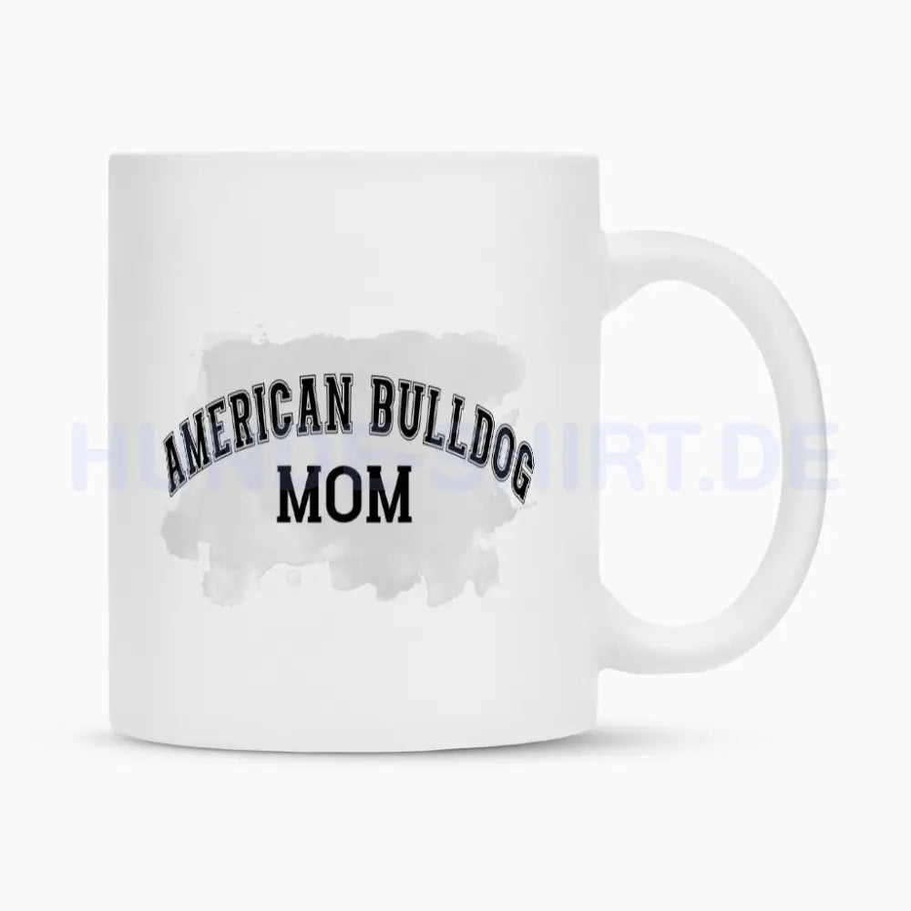 Tasse "American Bulldog - MOM" Weiß – hunde-shirt.de