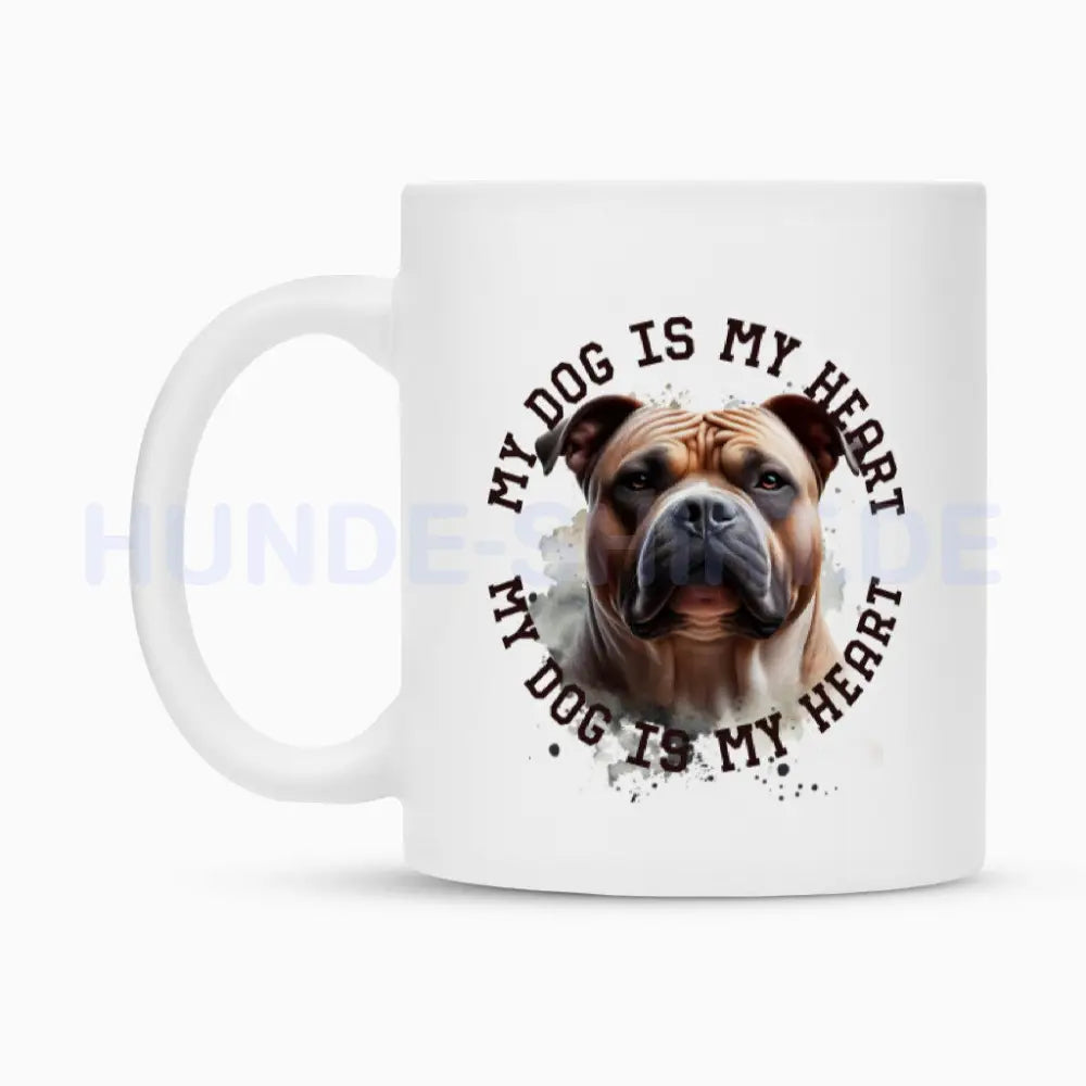 Tasse "American Bully XL HEART" – hunde-shirt.de