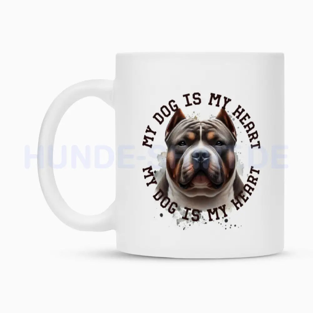 Tasse "American Bully XXL HEART" – hunde-shirt.de