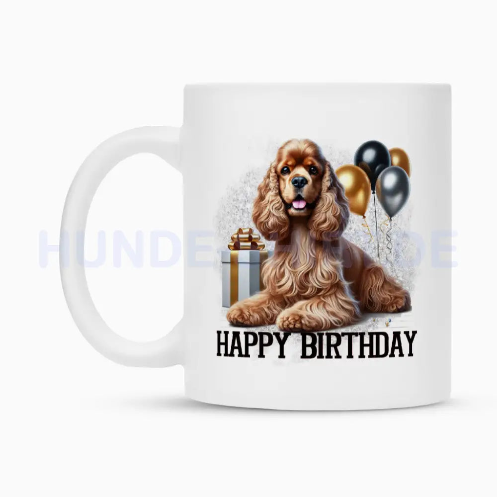 Tasse "American Cocker - Geburtstag" – hunde-shirt.de