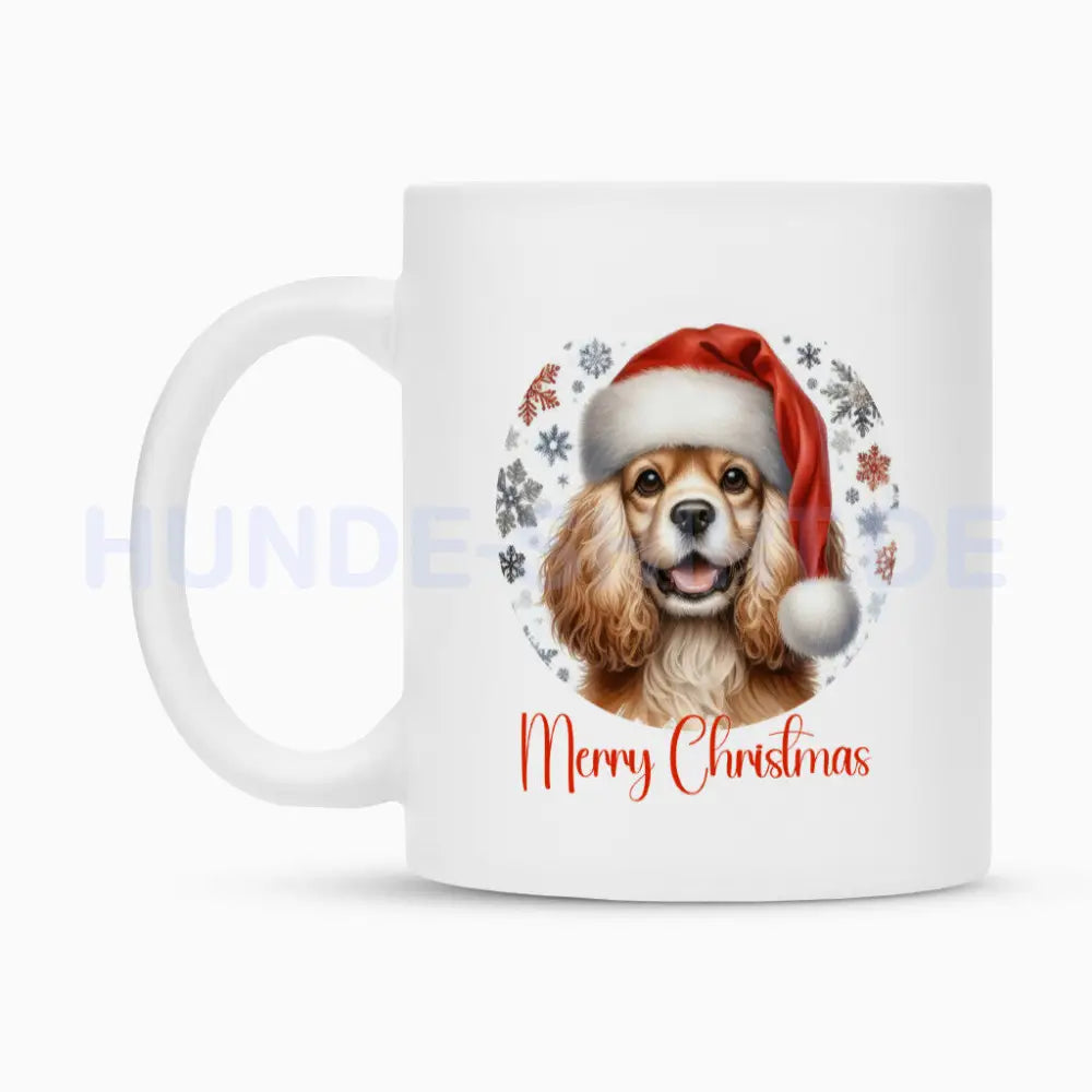 Tasse "American Cocker - Merry Christmas" – hunde-shirt.de