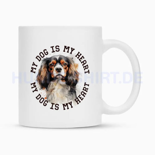 Tasse "American Cocker Spaniel HEART" Weiß – hunde-shirt.de