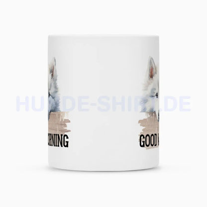 Tasse "American Eskimo - GOOD MORNING" – hunde-shirt.de