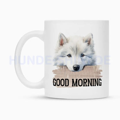 Tasse "American Eskimo - GOOD MORNING" – hunde-shirt.de