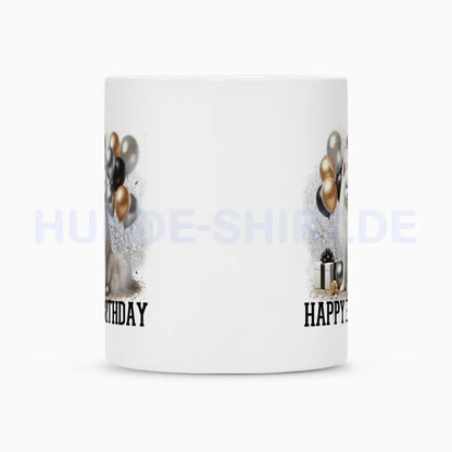 Tasse "American Eskimo - Happy Birthday" – hunde-shirt.de