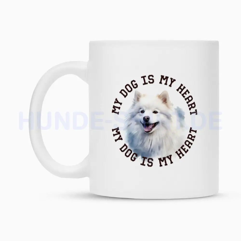 Tasse "American Eskimo HEART" – hunde-shirt.de