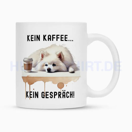 Tasse "American Eskimo - Kein Kaffee..." Weiß – hunde-shirt.de