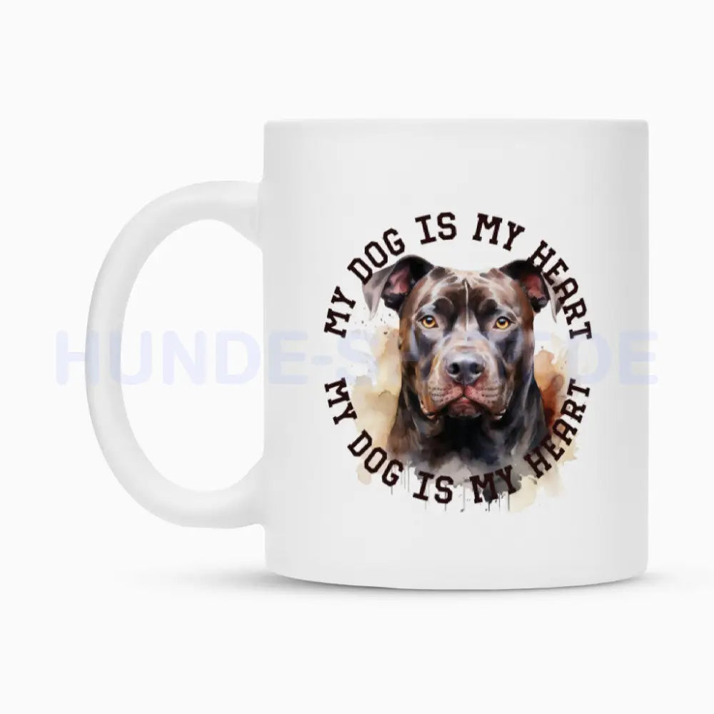 Tasse "American Pit Bull Terrier HEART 2" – hunde-shirt.de