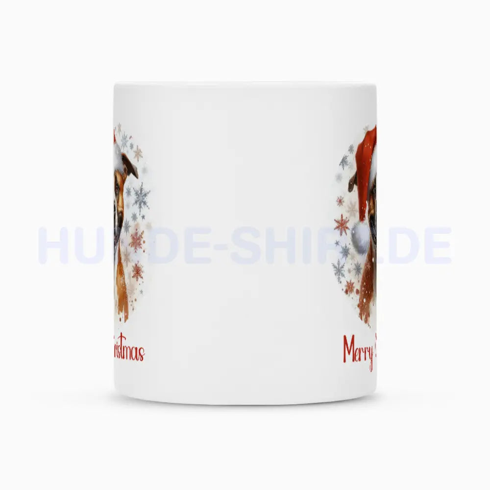 Tasse "American Staffordshire Terrier - Merry Christmas 2" – hunde-shirt.de