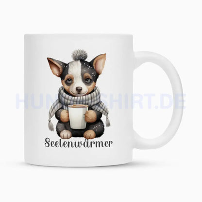 Tasse "Australian Cattle Dog - Seelenwärmer" Weiß – hunde-shirt.de