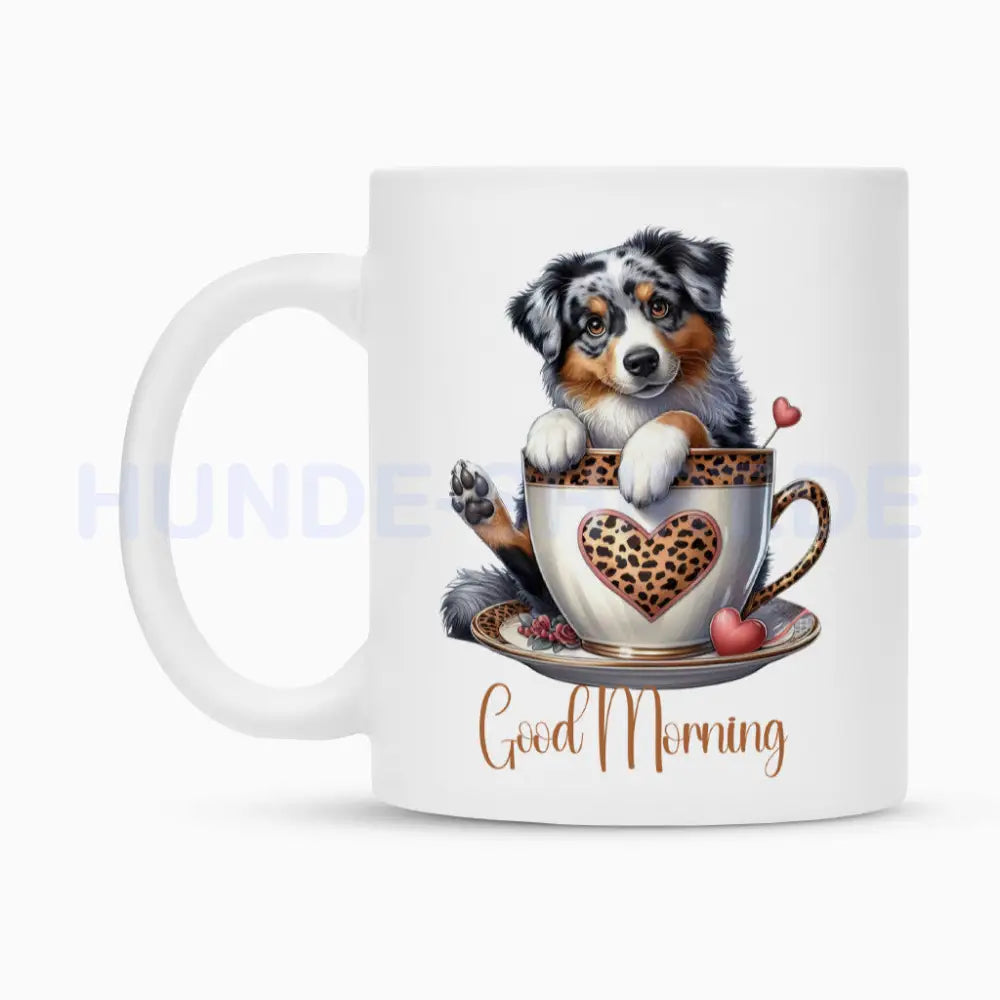 Tasse "Australian Shepherd - Good Morning" – hunde-shirt.de